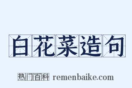 白花菜造句是什么意思的图片